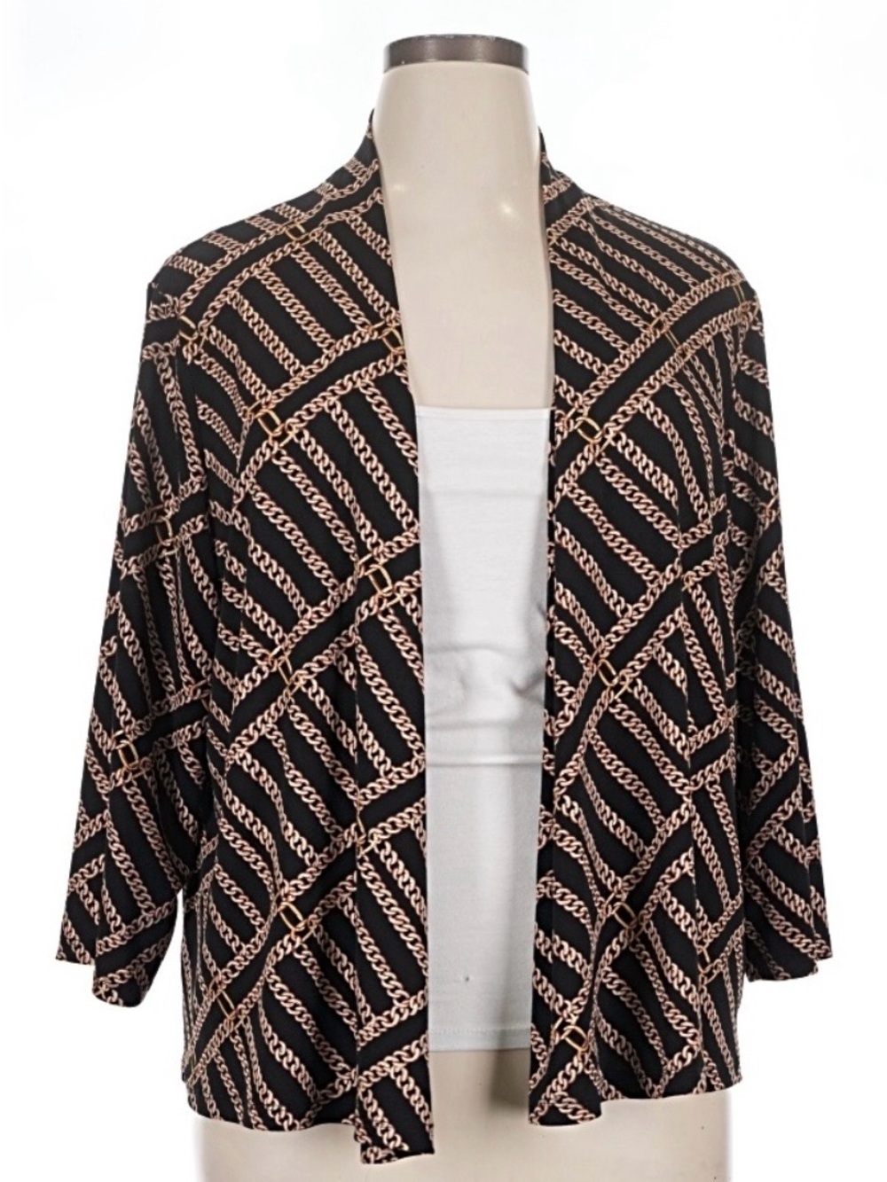Kasper 2 pc Cardigan and shell. Sz 1x but could fit a 2X